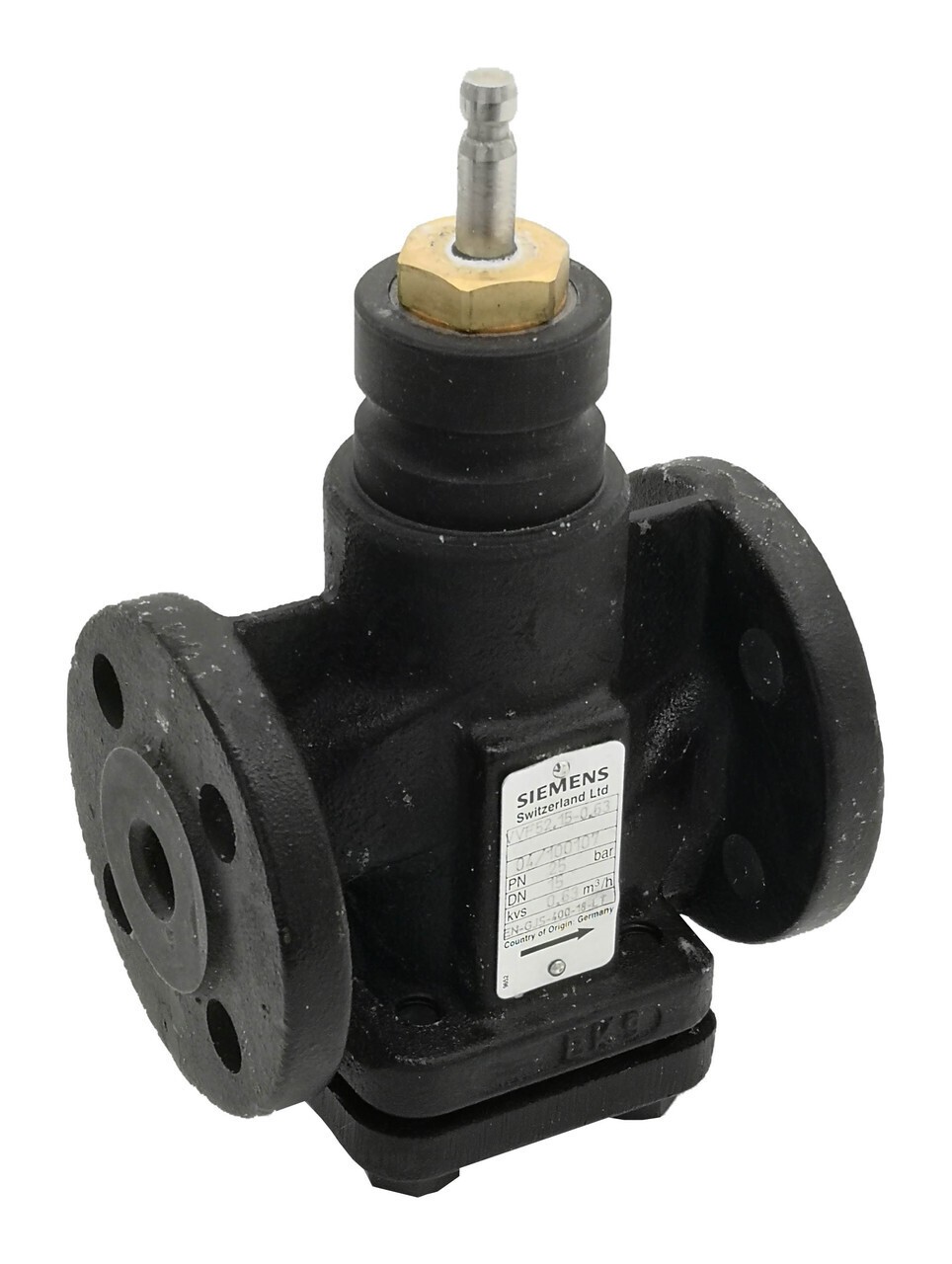 Клапан двухходовой фланцевый Dn15 Ду15 SIEMENS Kvs-0,63 VVF52.15-0,63