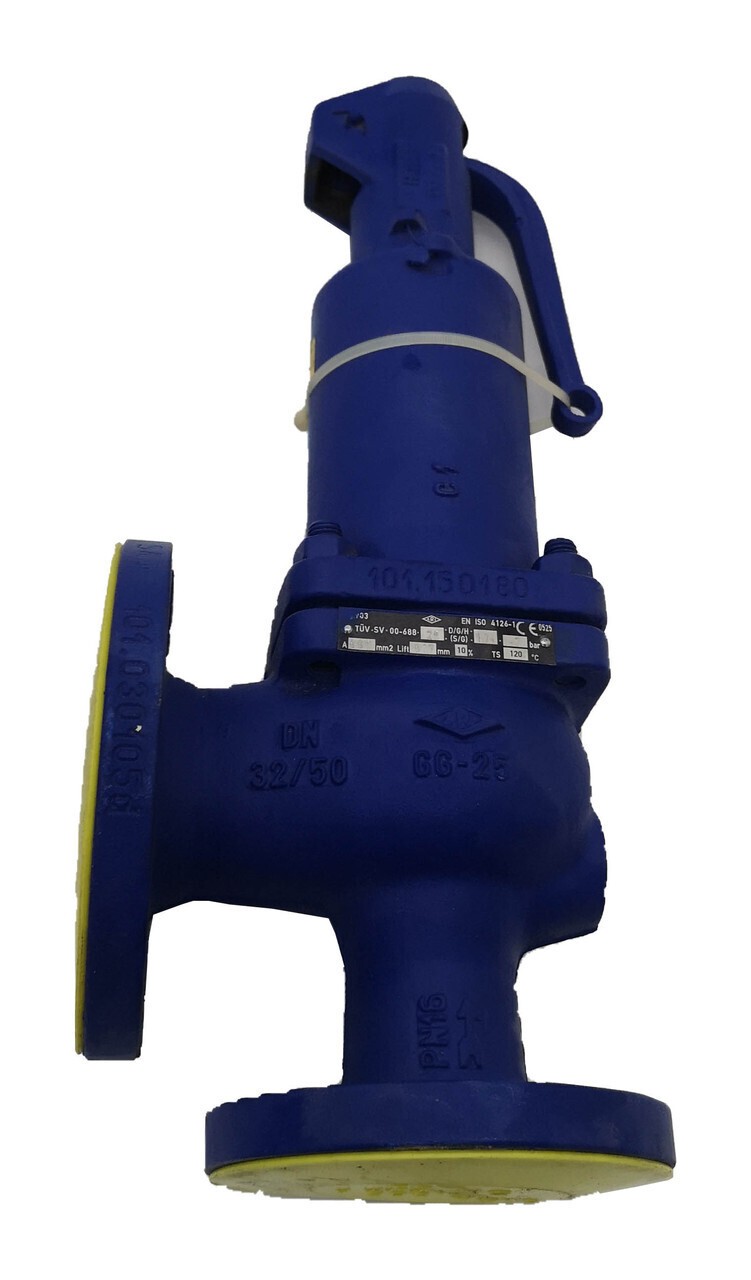 Клапан пружинный Ari-Safe Ду32/50 dn32/50 PN16 Fig 12.903 Pp-7bar Ari-Armaturen GG-25 tuv-sv-00-688-29