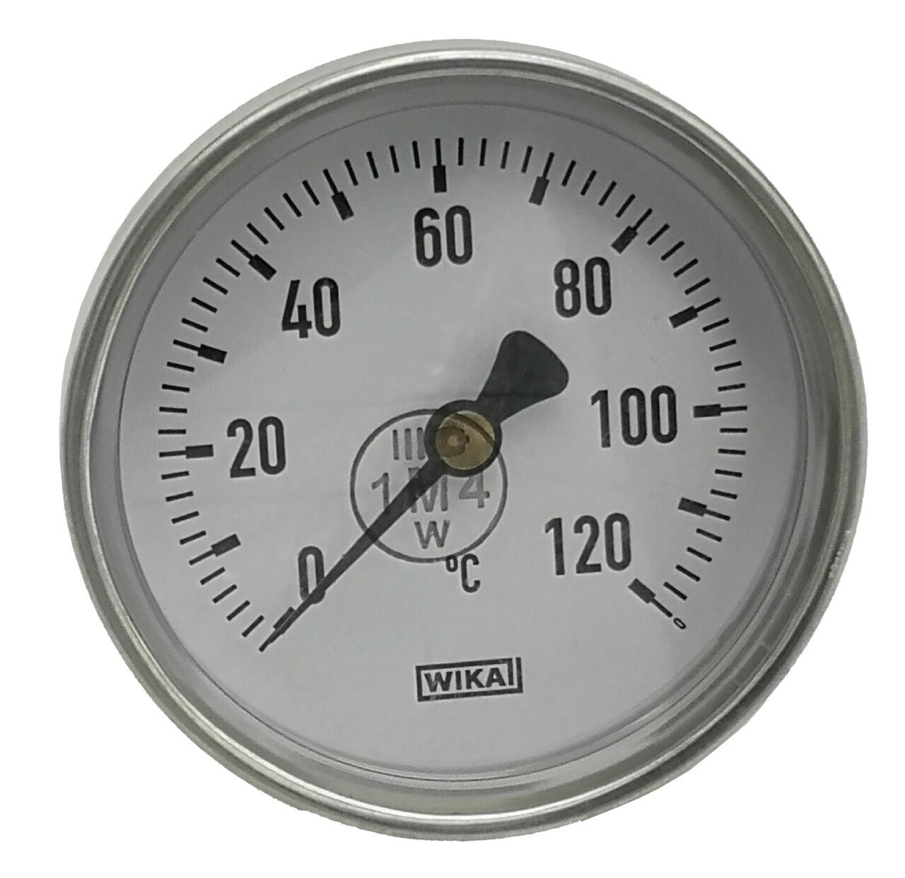 Термометр Wika от 0 до 120 гр С 40 мм диаметр циферблата 80 мм