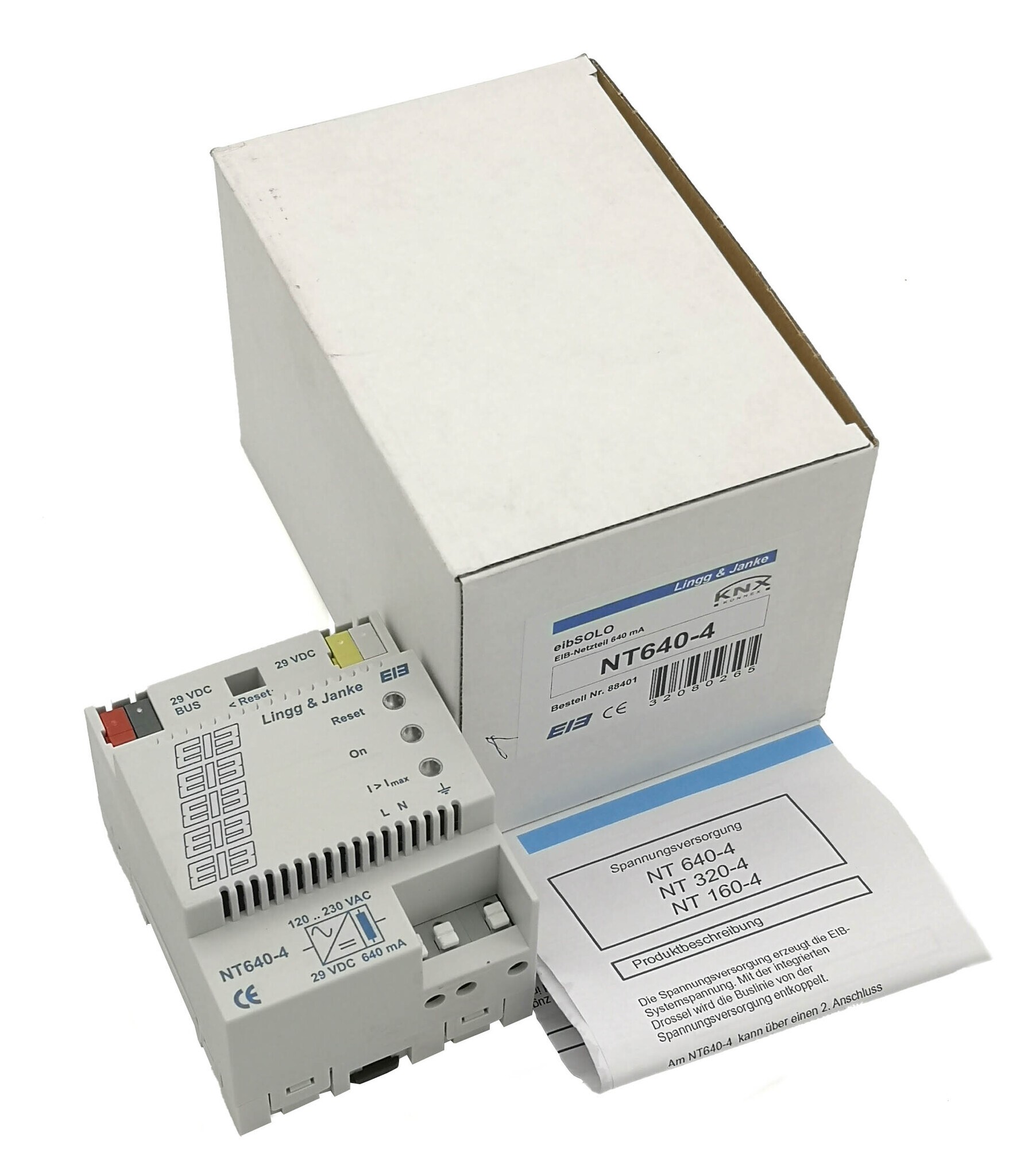 Блок питания KNX, LINGG-JANKE NT640-4 88401 для домашней автоматизации