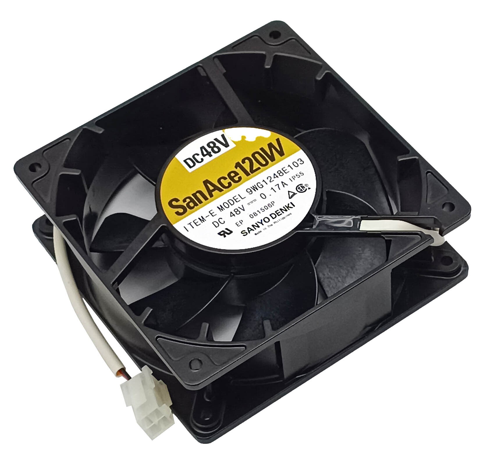 Вентилятор осевой Sanyo Denki 9WG1248E103 San Ace 120W DC 48v Unicarrires 150786 AA07A 120x120x38 мм